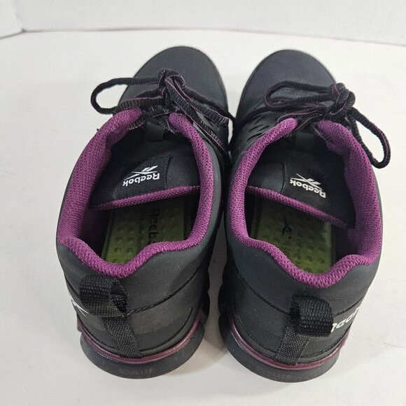 Reebok Women's Exofuse Cushioned Athletic Safety Work Shoe Gray and Plum Size 10 - Picture 4 of 8